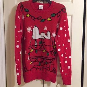Snoopy Christmas sweater size medium
